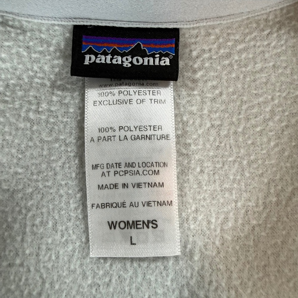 Patagonia Micro D Quarter Zip Fleece Pullover Womens Large Gray Heather‎ - Picture 2 of 7